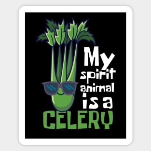 My Spirit Animal Is A Celery Funny Sticker